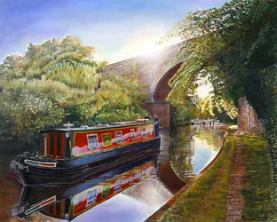 Kate-Boot auf dem Grand Union Canal, 2001